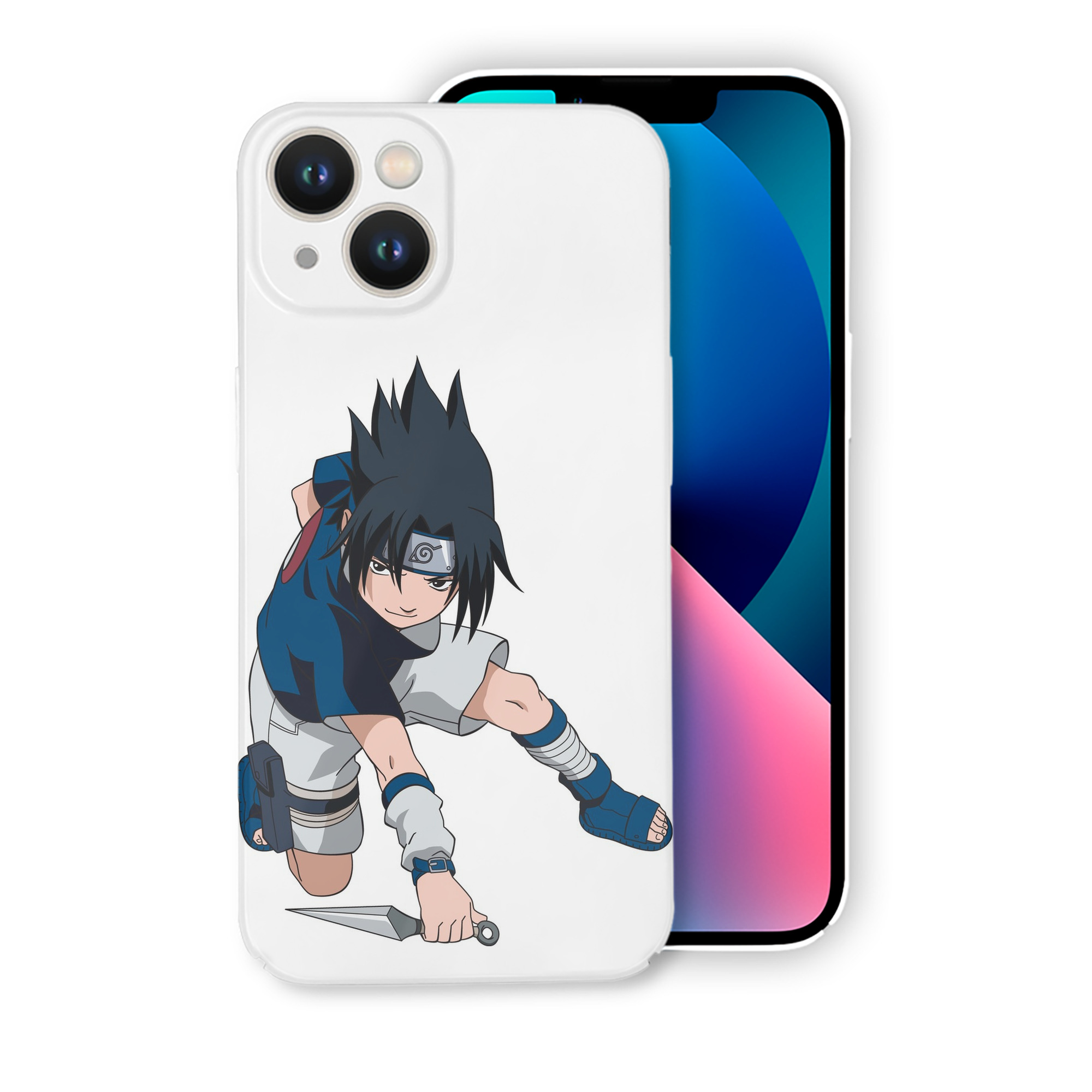 （画像用） NARUTO -ナルト- うちは サスケ Uchiha Sasuke 【iPhone 14シリーズ対応】ハードケース